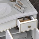 Opadiris Мебель для ванной Лаура 120 белая с бежевой патиной – картинка-24